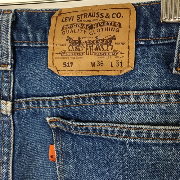 Levi's Denim - Levi’s 517 Jeans Orange Tab vintage